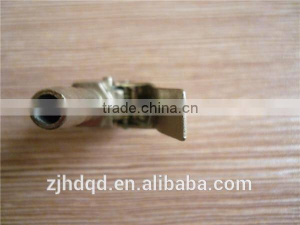 HIgh quality air chuck with clup(brass) size: 1/4" ,5/16" hose barb , air chuck ,portable car tire inflator pump