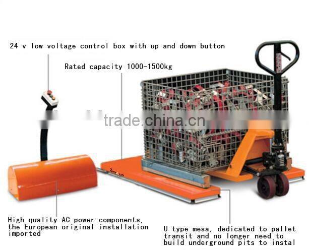 2016 U shape AC motor electric hydraulic lift table