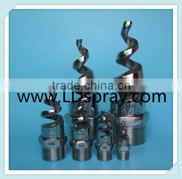 1/4"-4" male BSPT EBW 3100 B3 SS stainless steel brass /plastic spiral nozzle