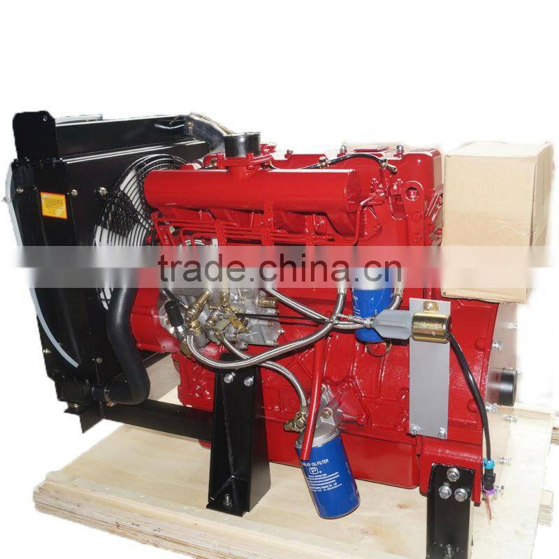 4 cylinders diesel engine fire fighting equipment with radiator 4100