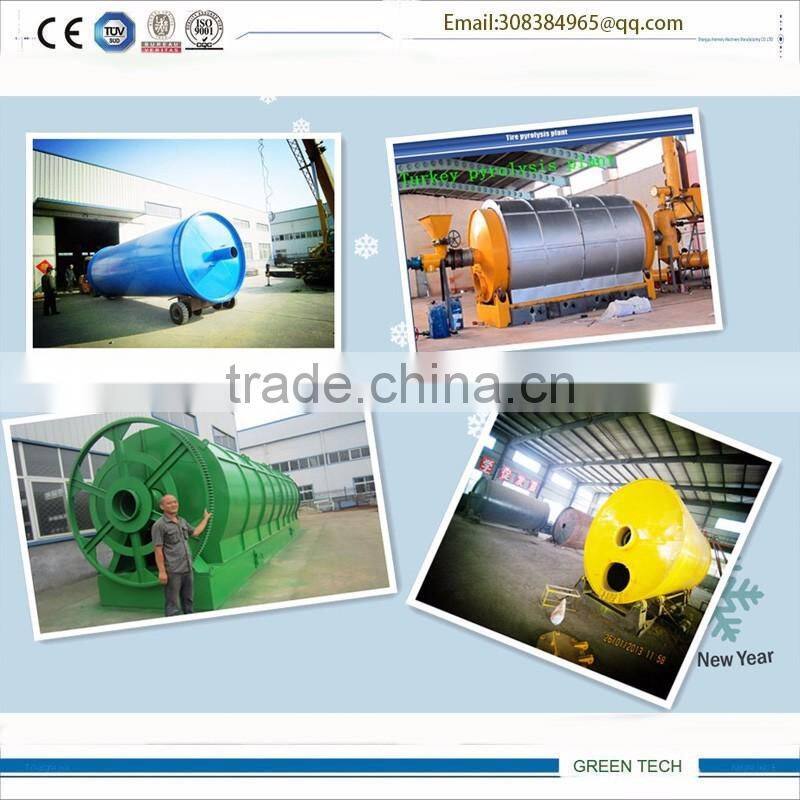 twin style High effective 20 ton tyre and plastic pyrolysis plant
