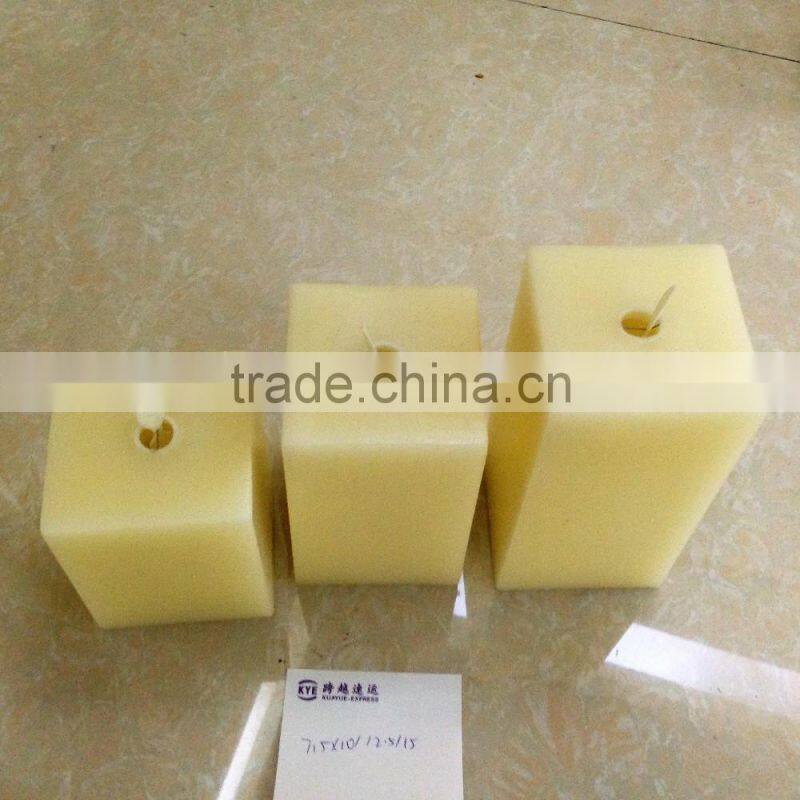 flameless square shaped moving wick led candles with timer 3pcs led square shaped dancing wick candles with remote control