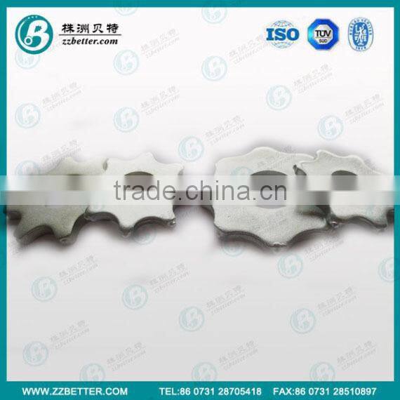 Tungsten carbide cutter Material in zinc coating