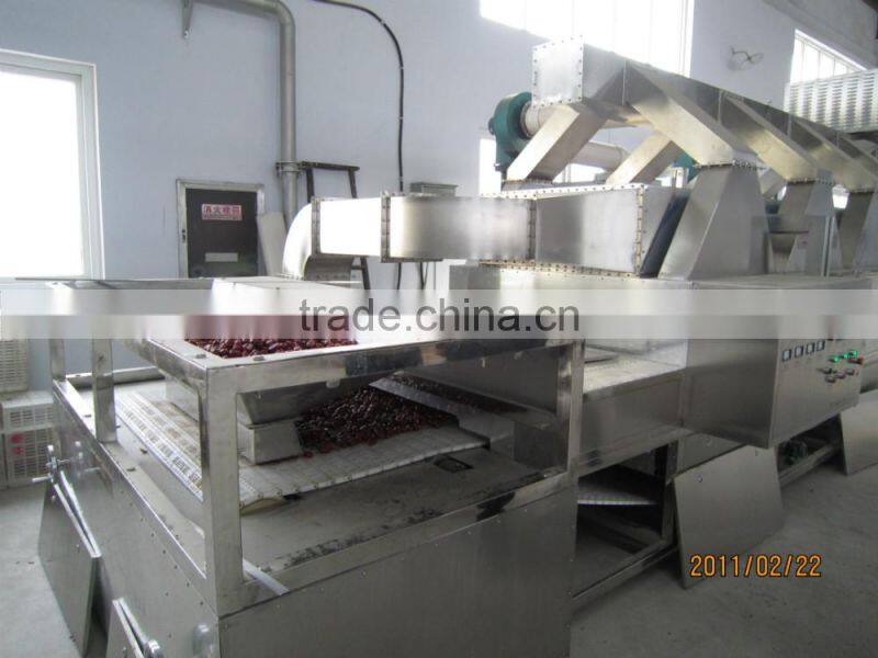 Industrial tunnel type microwave red dates dryer & sterilizer