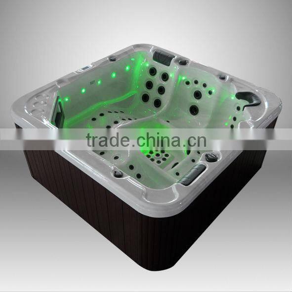 Acrylic Material and Corner,Center Drain Location bathroom tub for jakuziy