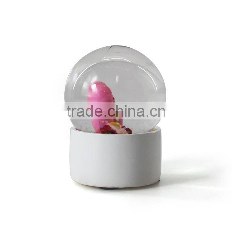 Small custom plastic snow globe
