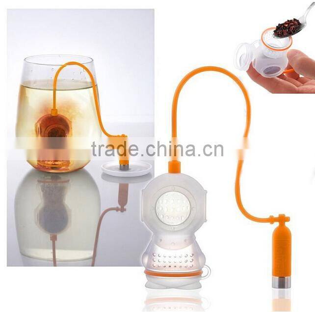 Deep Tea Diver Shape Silicone Tea Infuser,Silicone Tea Filter,Silicone Tea Strainer OEM&ODM Factory