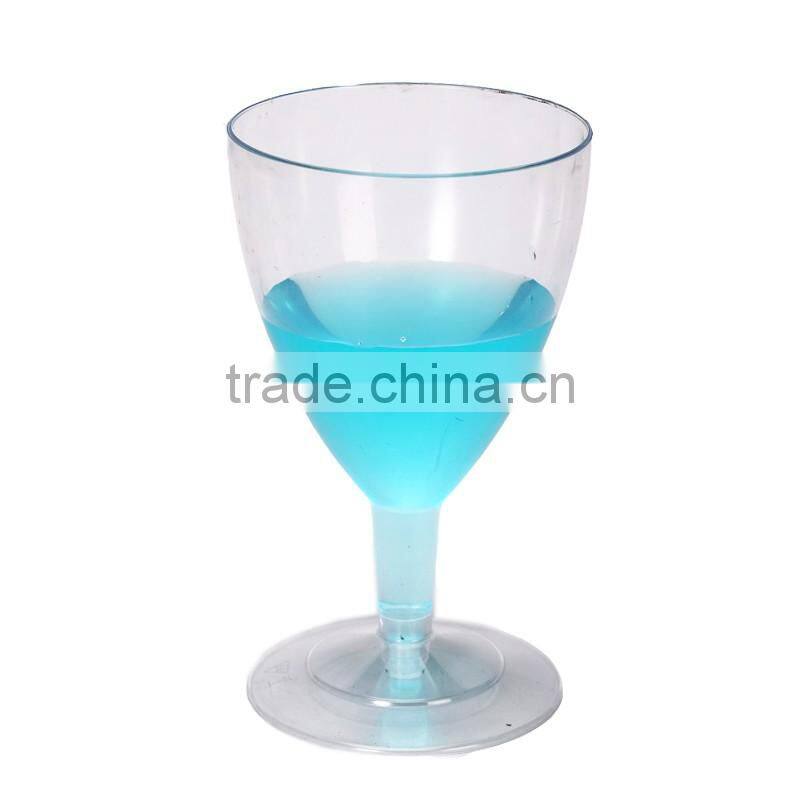 Clear plastic wine cup disposable