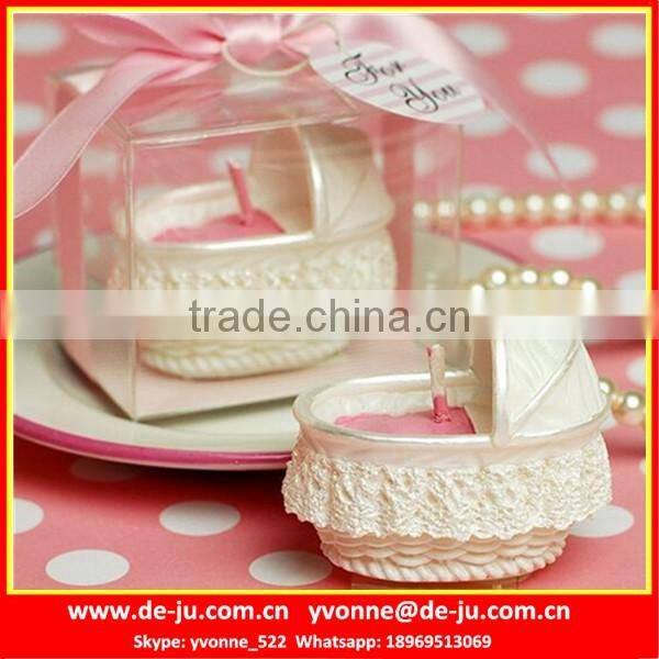 Pink Blue Baby Basket Design Wholesale Scented Candles