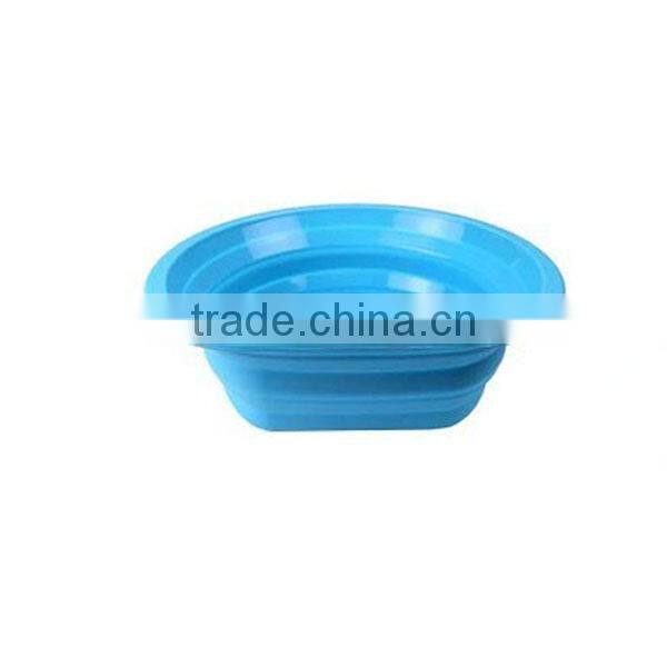 Portable outdoor travel wash basin wash vegetables fruits and vegetables foldable silicone basin