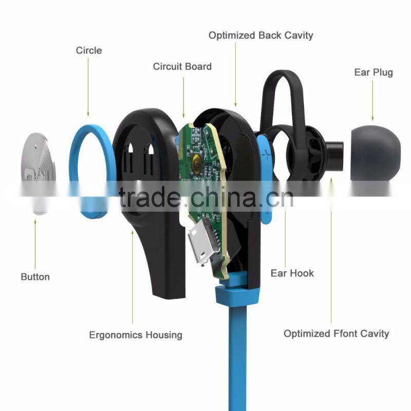 New arrival Q9 Sports Bluetooth Earphones, Music Smart Headphones, Stereo Waterproof Headset