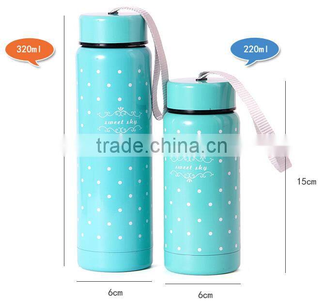 Supply Creative fashion Candy colors multifunctional stainless steel thermos cup / cold reserving cup (220ml)