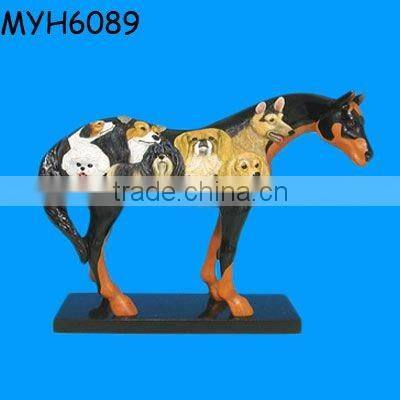 Antique collectible horse statue