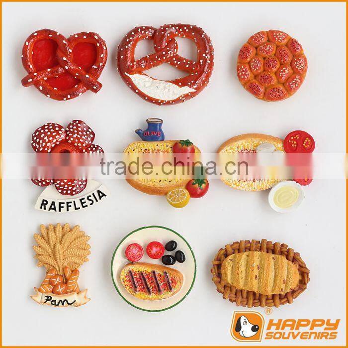 2016 Resin Wooden 3D Custom Fridge Magnets for home decor