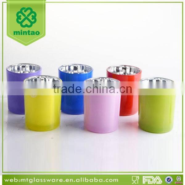 2016 hot selling!!!cheap colorful glass tealight candle holder