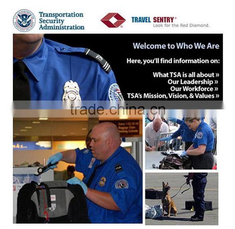 Toprank Factory Directly Sale Colorful Zinc Alloy TSA Safty Luggage Combination Padlock Travel Suitcase Luggage 3-Dial TSA Lock