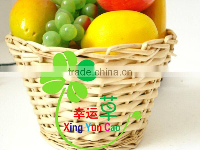 nature wicker gift basket with liner