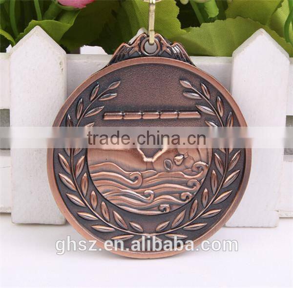 alibaba express zinc alloy swimming match medal for wholesale