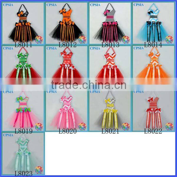 2014 Spring Gold Black with Bows Cheap Tutu bow holder Ribbon Boutique Bows Girls dresses Fashion Hair Accessory Decoration