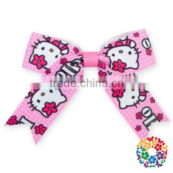 Wholesale Cheap Low Price Hair Big Bows Boutique Girl Baby Alligator Clip Large Grosgrain Ribbon Bows