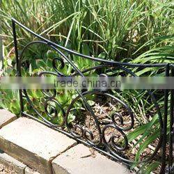wrought iron metal garden fence