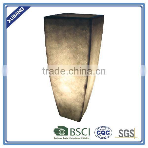 garden lighting planter, flower pot for outdoor decoration