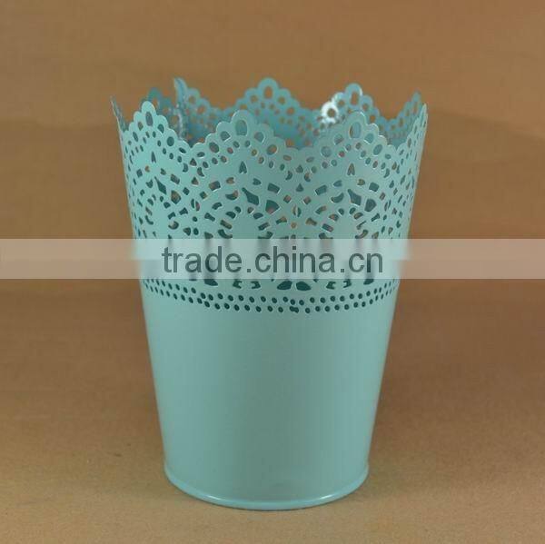 Garden metal flower pot