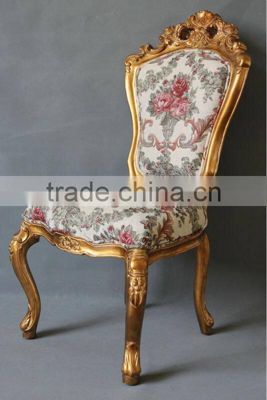 Antique Victorian living room fabric chair for home usage