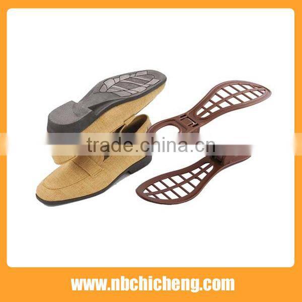 Foldable plastic shoe rack