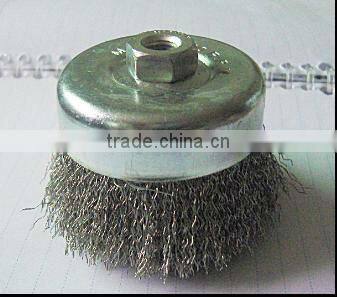 Stainless steel wire cup brush(65mm~150mm)
