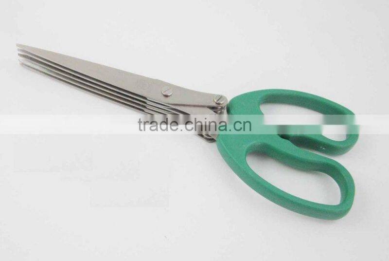 Convenient PP handle 5 Blades Herb Scissors