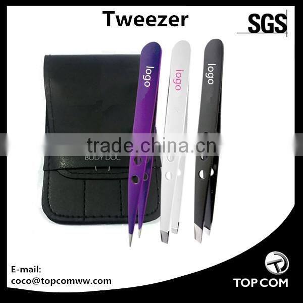 High quality stainless steel double end tweezers set
