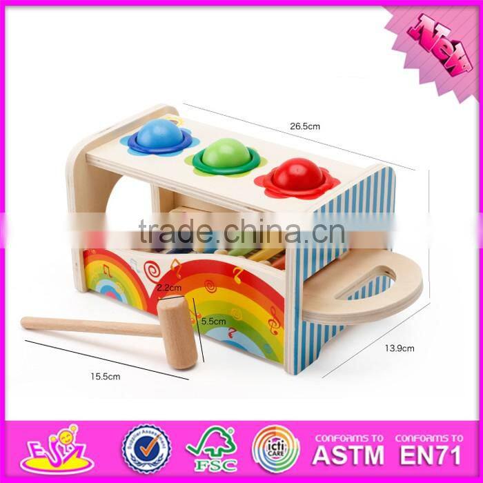 2017 new products multi-function toy wooden musical toys for infants W07A117
