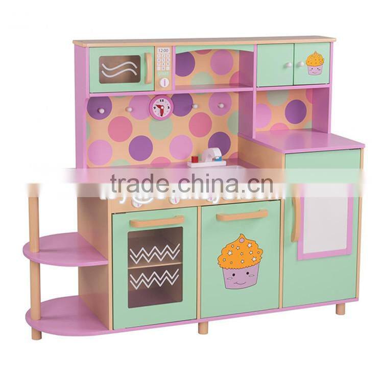 New design children pretend play kitchen wooden kids cooking toys W10C283