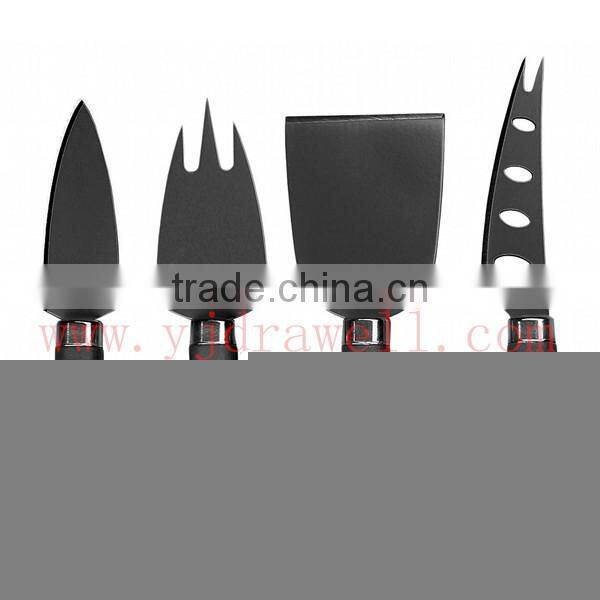 AM-7180 4 Piece cheese knife set with acrylic block