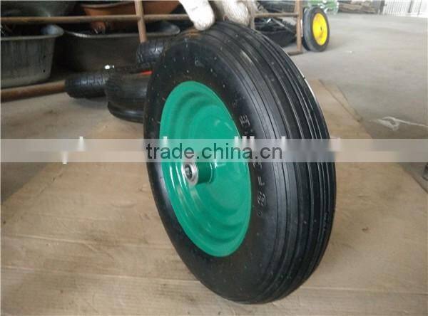 3.50-8 top quality pneumatic steal rim rubber wheel