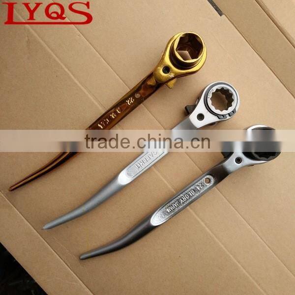 Podger box end spanner with ratchet 19/21mm