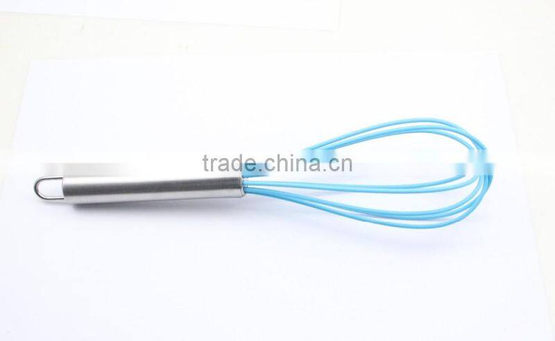 548-9B Silicone Eggbeater With Stainless Steel Handle