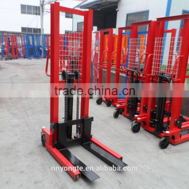 Manual stacker/hydraulic hand stacker 2 ton