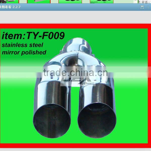 auto part tuning sport stainless steel 304 universal muffler exhaust tail