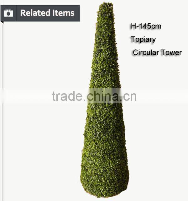 OEM artificial boxwood classical topiary combination landscape garden decoration