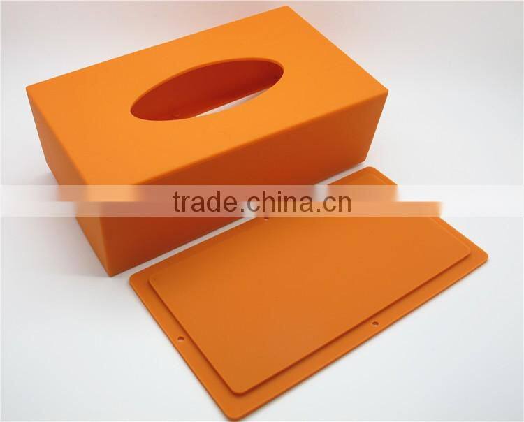 2016 High qulaity Silicone eco-friendly desktop tissue box
