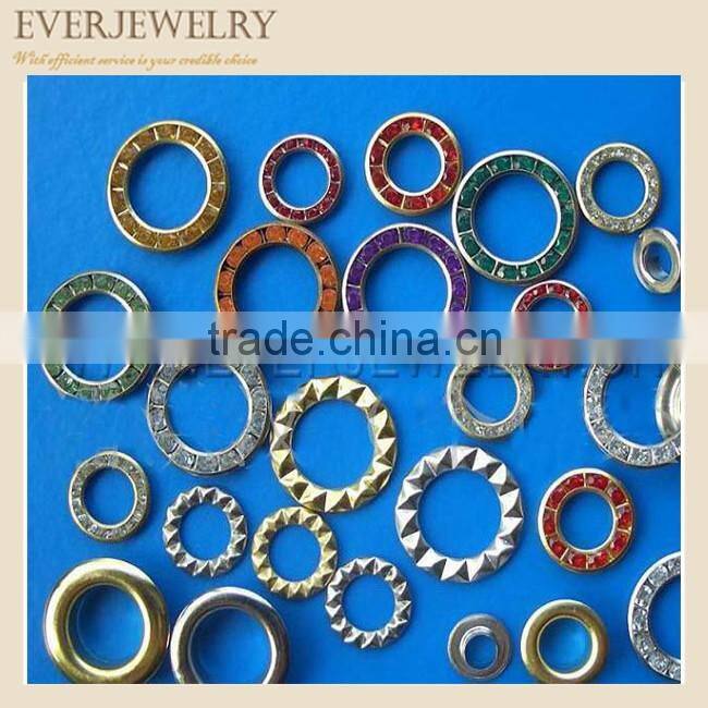 15mm metal eyelet with rhinestone Brass eyelet with rhinestone metal eyelets for shoes