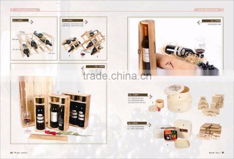 natural color 9 bottles wooden wine rack for sale