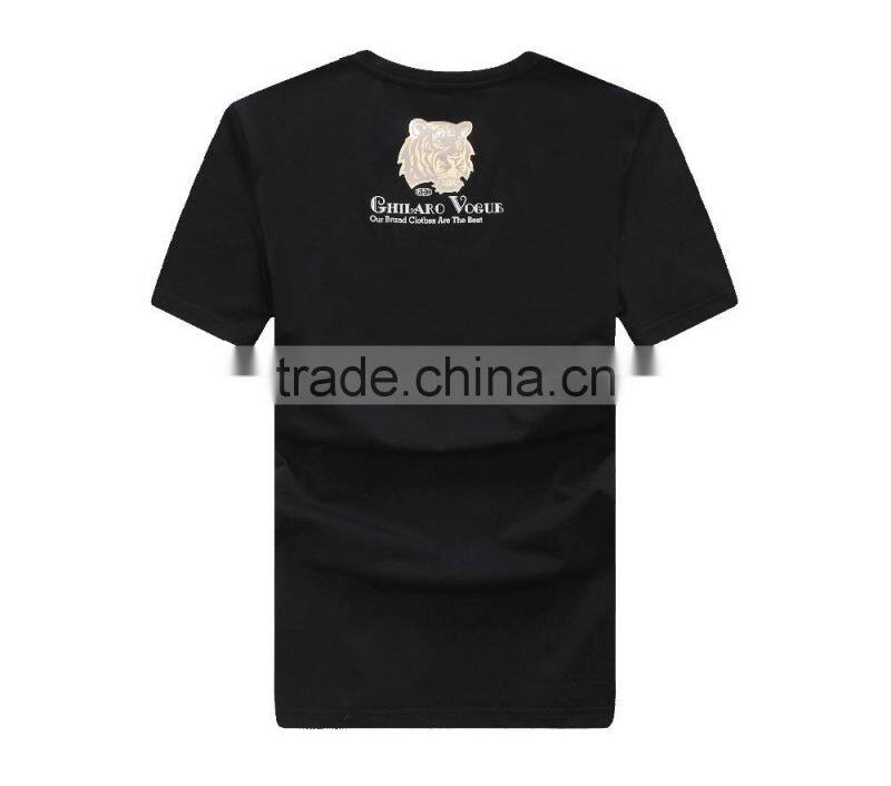 wholesale 95cotton 5spandex brand fashion slim t shirt