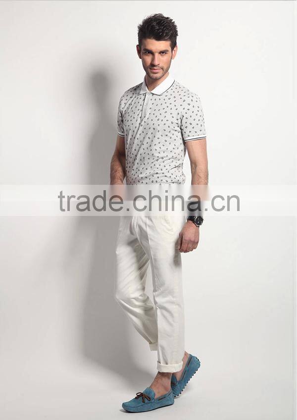 Custom design all over printing short sleeve cotton mens polo shirt wholesale softtextile