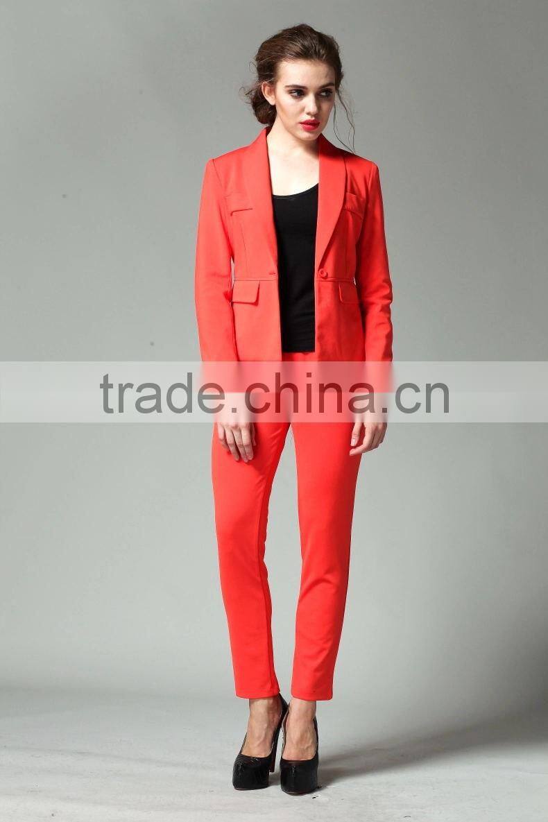 2014 Fashion Suit Jacket,Tall Waist Trousers,Ladies Leisure Suit