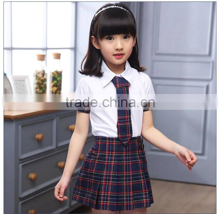 Skirt And Shirt With Short Pants School Uniform Shirts 100% Cotton