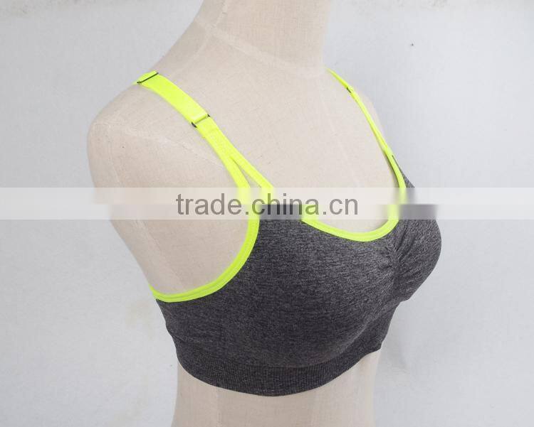 GZY 2015 underwear nude bra girl sport seamless hot sexy xxxx sports bra bra xxx