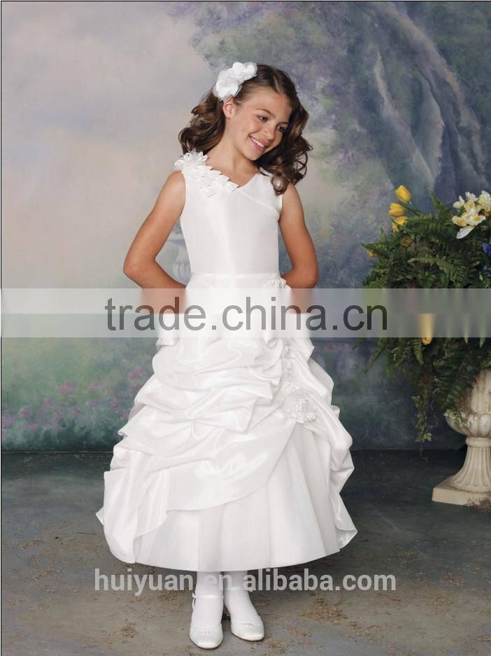 latest baby gown halter taffeta children dress